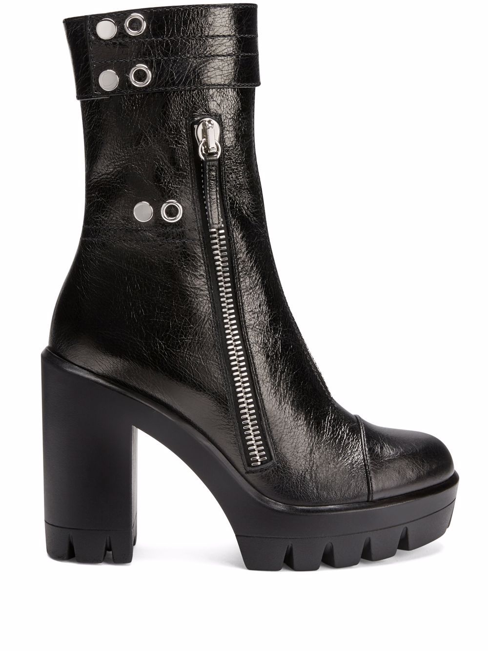 Giuseppe Zanotti Stiefel mit Blockabsatz - Schwarz von Giuseppe Zanotti