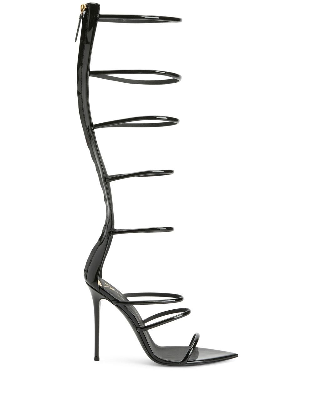 Giuseppe Zanotti Super Intrigo Römersandalen 105mm - Schwarz von Giuseppe Zanotti