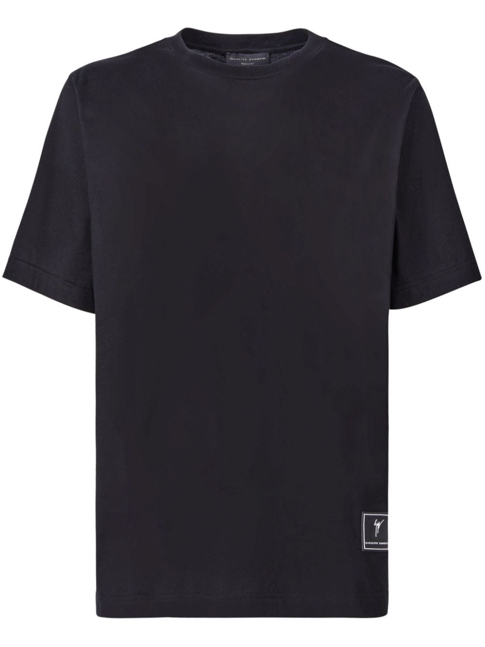 Giuseppe Zanotti T-Shirt mit Logo-Patch - Schwarz von Giuseppe Zanotti