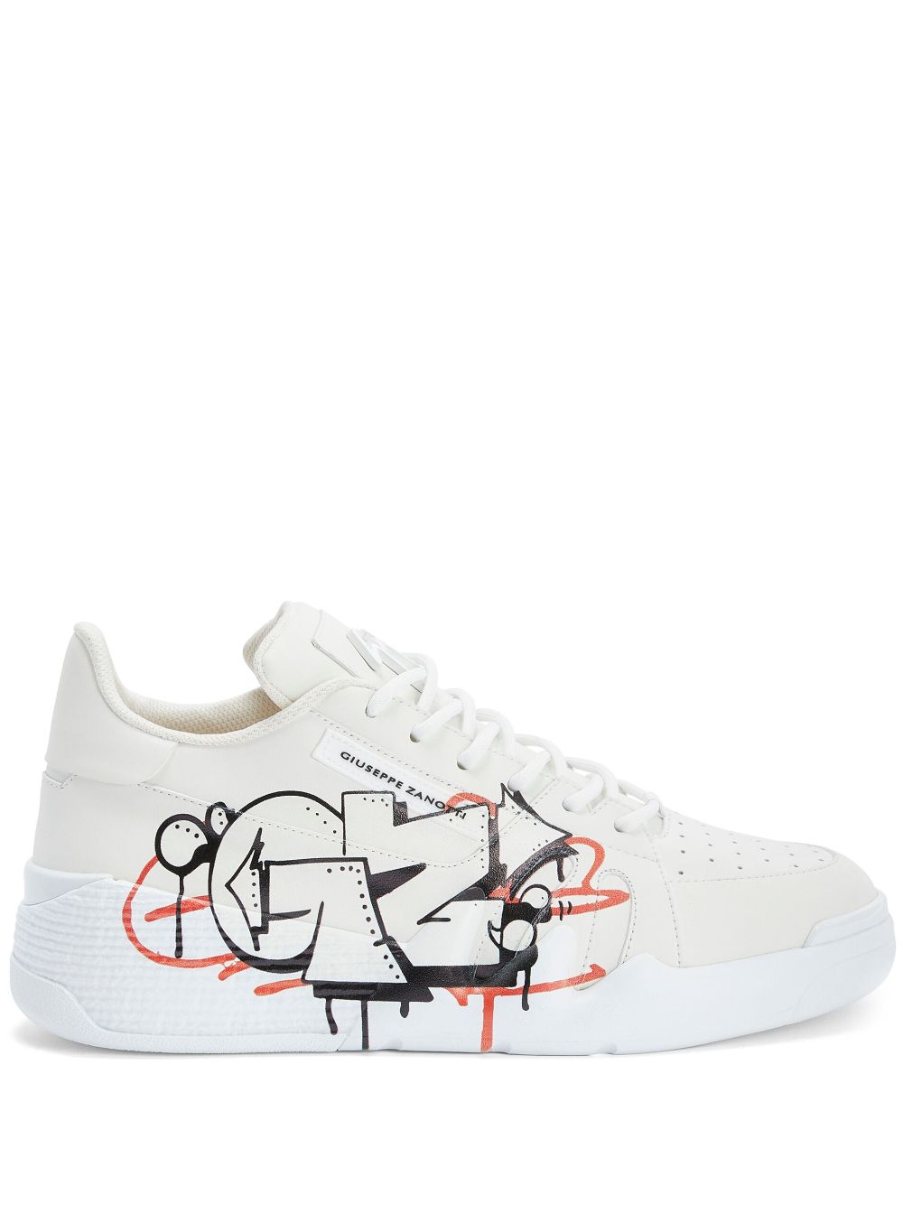 Giuseppe Zanotti Talon Sneakers mit Graffiti-Print - Weiß von Giuseppe Zanotti