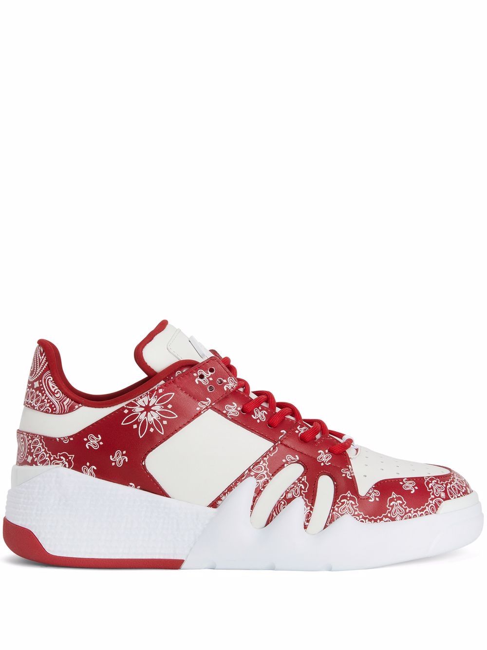 Giuseppe Zanotti Talon Sneakers mit Paisley-Print - Rot von Giuseppe Zanotti