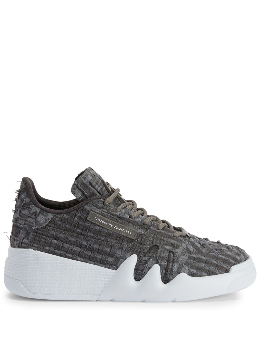 Giuseppe Zanotti Talon Sneakers mit Webmuster - Grau von Giuseppe Zanotti