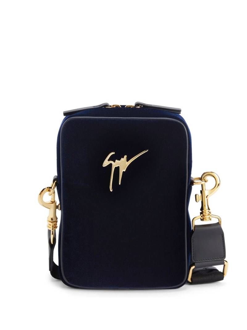 Giuseppe Zanotti Thoby Schultertasche - Blau von Giuseppe Zanotti