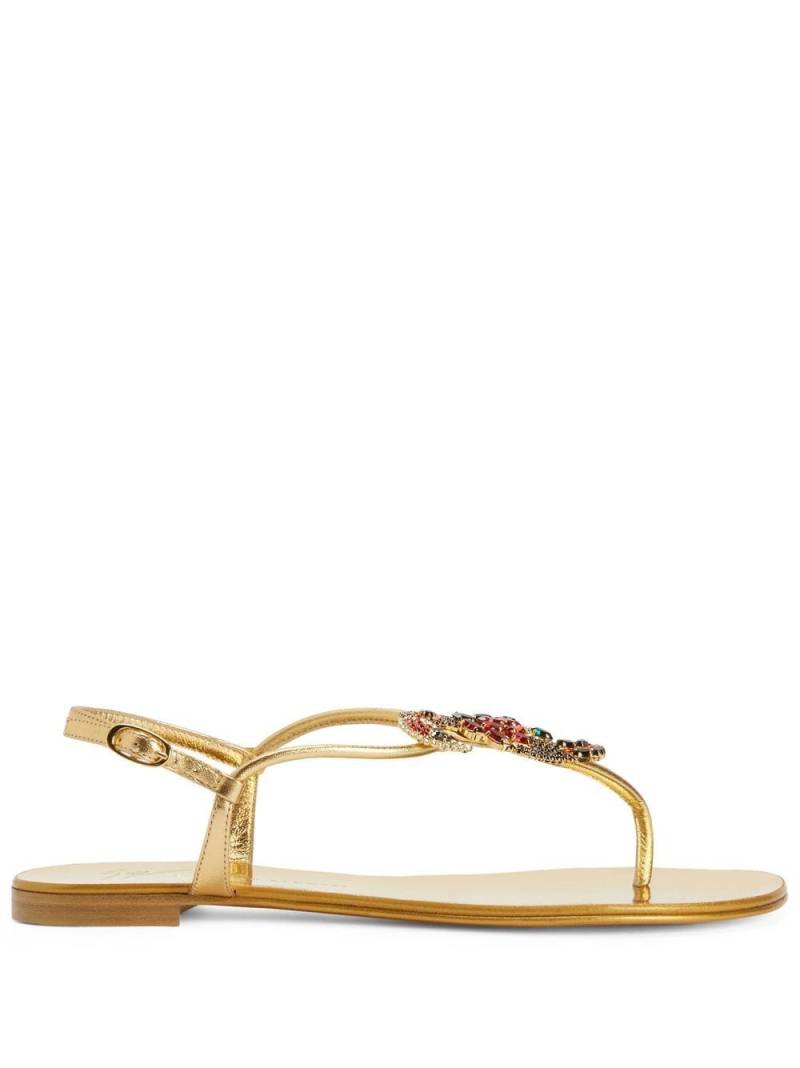 Giuseppe Zanotti Tropical Beach Sandalen - Gold von Giuseppe Zanotti