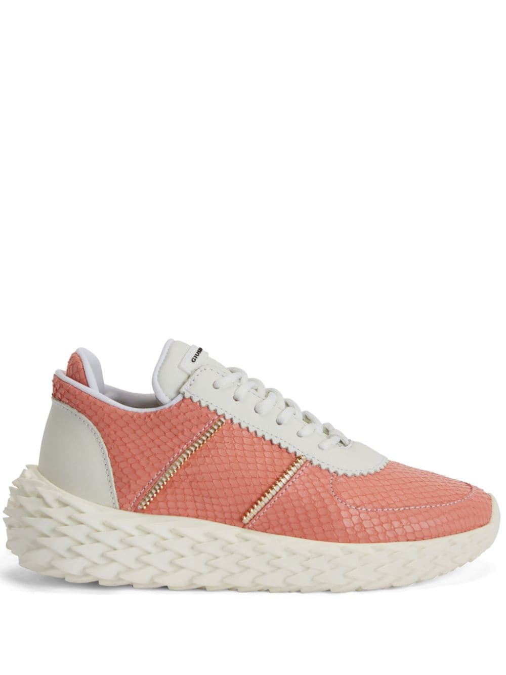 Giuseppe Zanotti Urchin Sneakers mit Python-Print - Orange von Giuseppe Zanotti