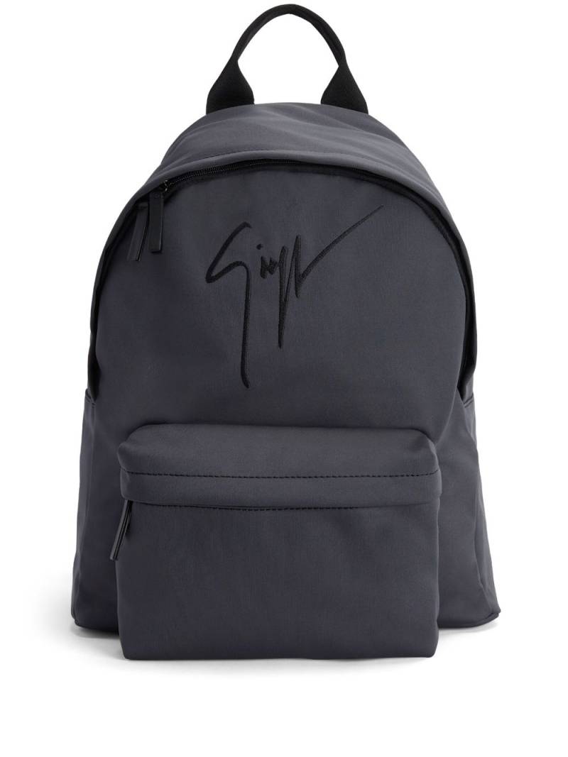 Giuseppe Zanotti Rucksack mit Logo-Stickerei - Grau von Giuseppe Zanotti