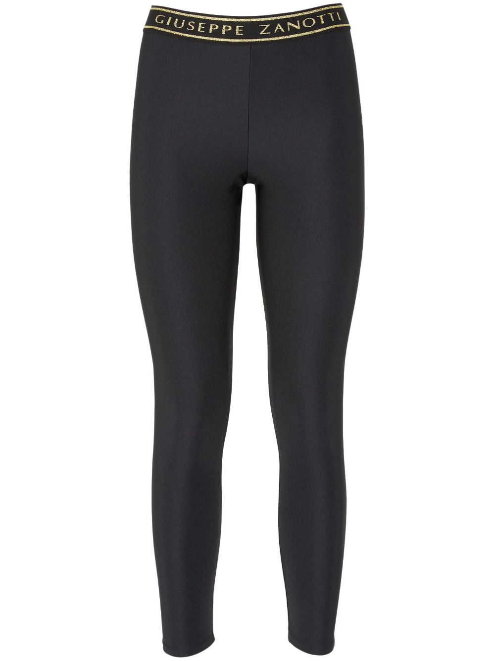 Giuseppe Zanotti High-Waist-Leggings mit Logo - Schwarz von Giuseppe Zanotti