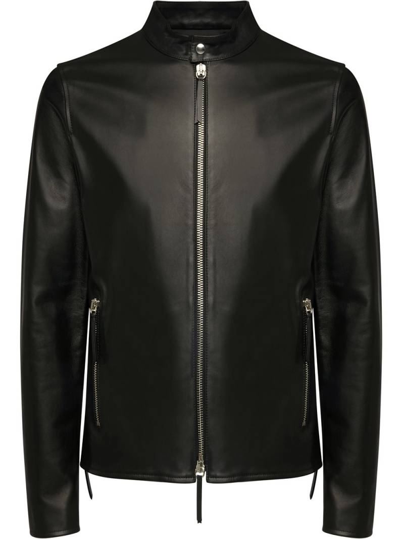 Giuseppe Zanotti Lederjacke mit Reißverschluss - Schwarz von Giuseppe Zanotti