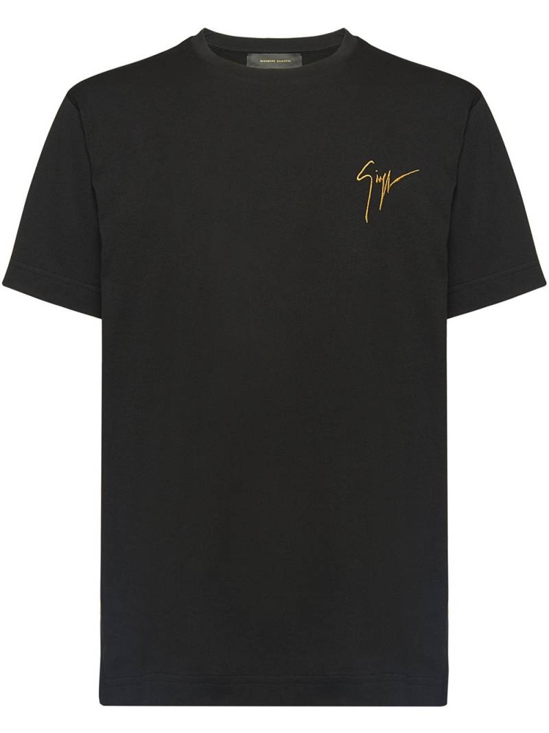 Giuseppe Zanotti T-Shirt mit Logo-Stickerei - Schwarz von Giuseppe Zanotti