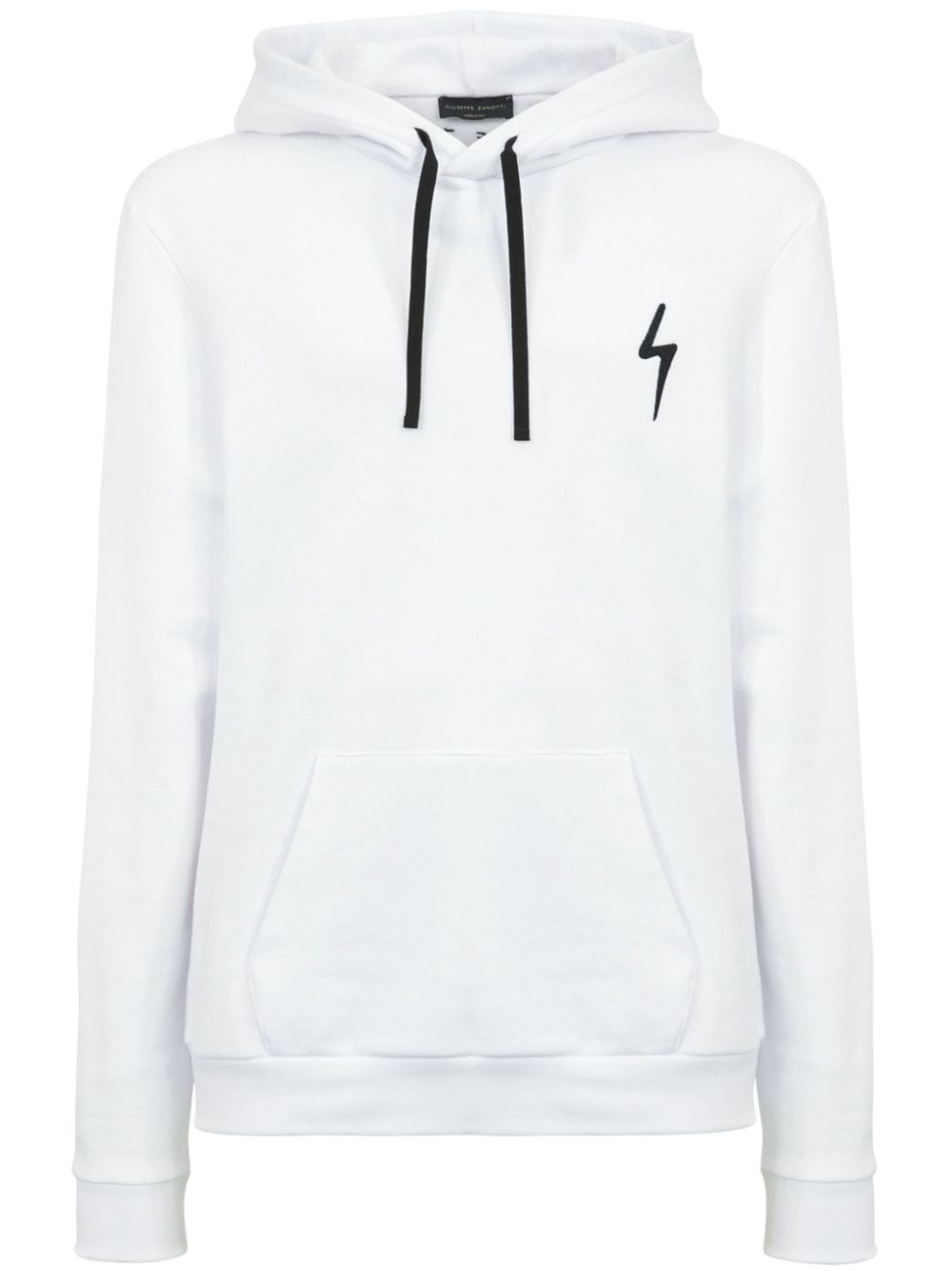 Giuseppe Zanotti Hoodie mit Logo-Stickerei - Weiß von Giuseppe Zanotti