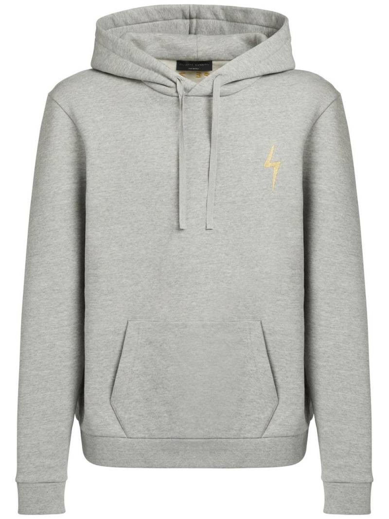 Giuseppe Zanotti Hoodie mit Logo-Stickerei - Grau von Giuseppe Zanotti