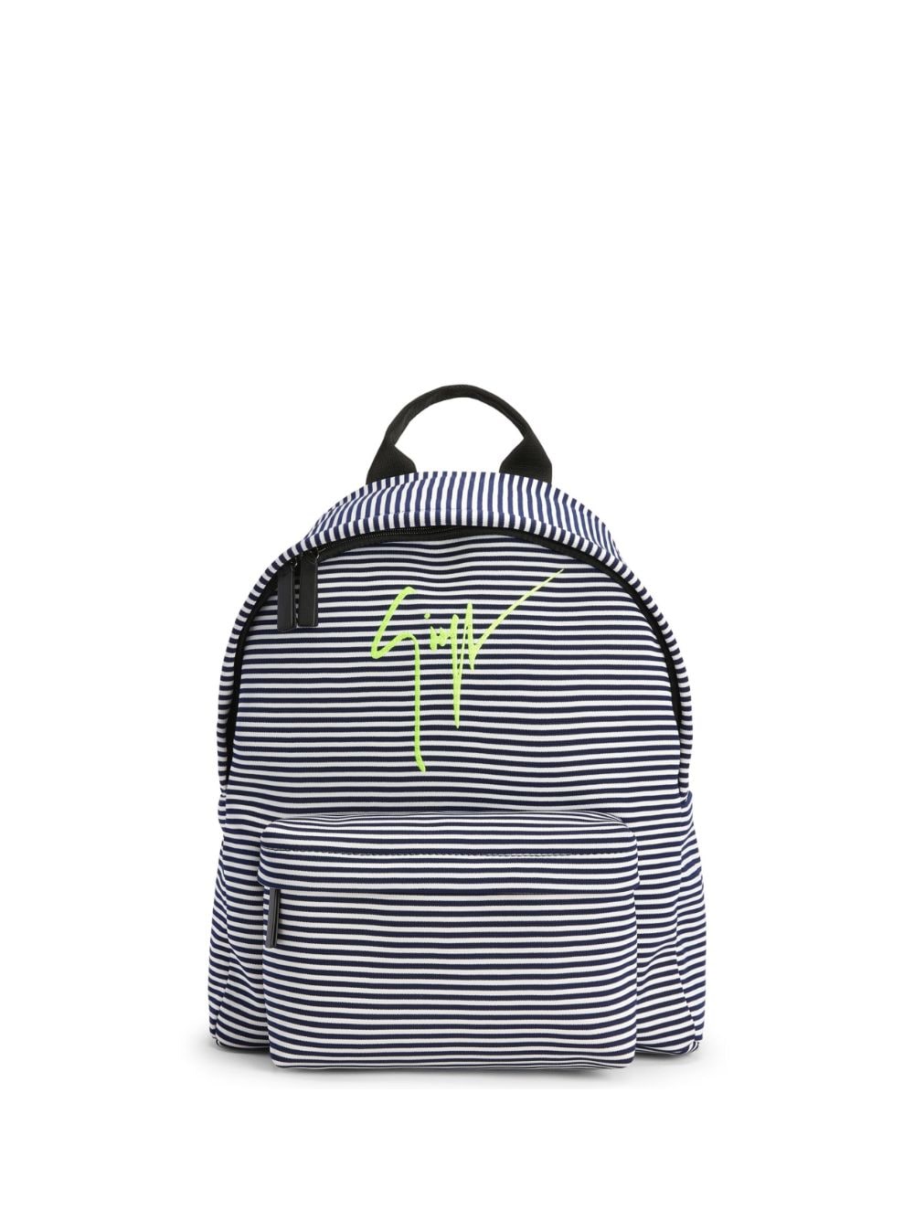 Giuseppe Zanotti Gestreifter Rucksack mit Logo-Print - Weiß von Giuseppe Zanotti