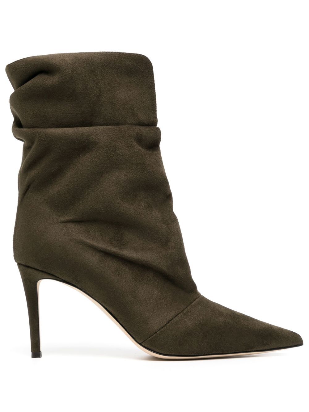 Giuseppe Zanotti Stiefeletten aus Wildleder 85mm - Grün von Giuseppe Zanotti