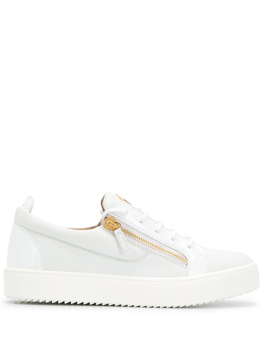 Giuseppe Zanotti Frankie Sneakers mit Reißverschluss - Weiß von Giuseppe Zanotti