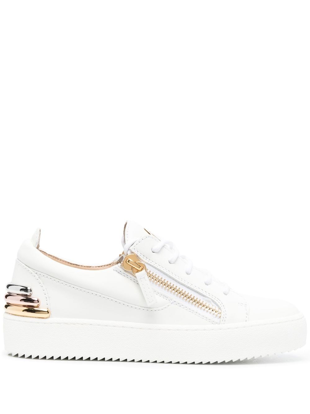 Giuseppe Zanotti Sneakers mit Reißverschlussdetail - Weiß von Giuseppe Zanotti