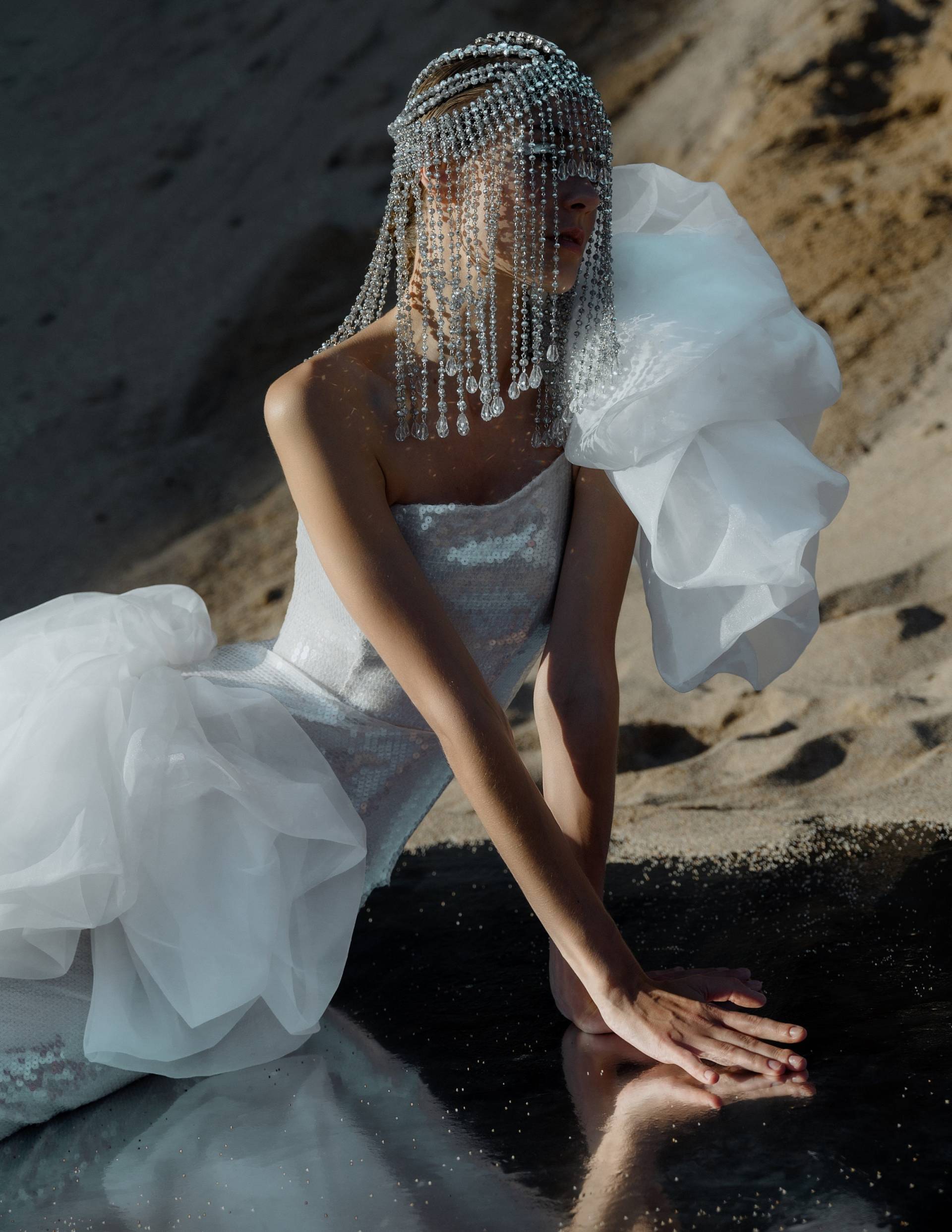 Kristall Kopfschmuck _ Show _Silber Braut von GivaMyJewelry