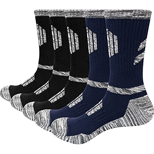 GiveGift Sportsocken für Herren Arbeitssocken Trekkingsocken mit Gepolstert Hochleistung für Männer 41-44 5 Paar von GiveGift