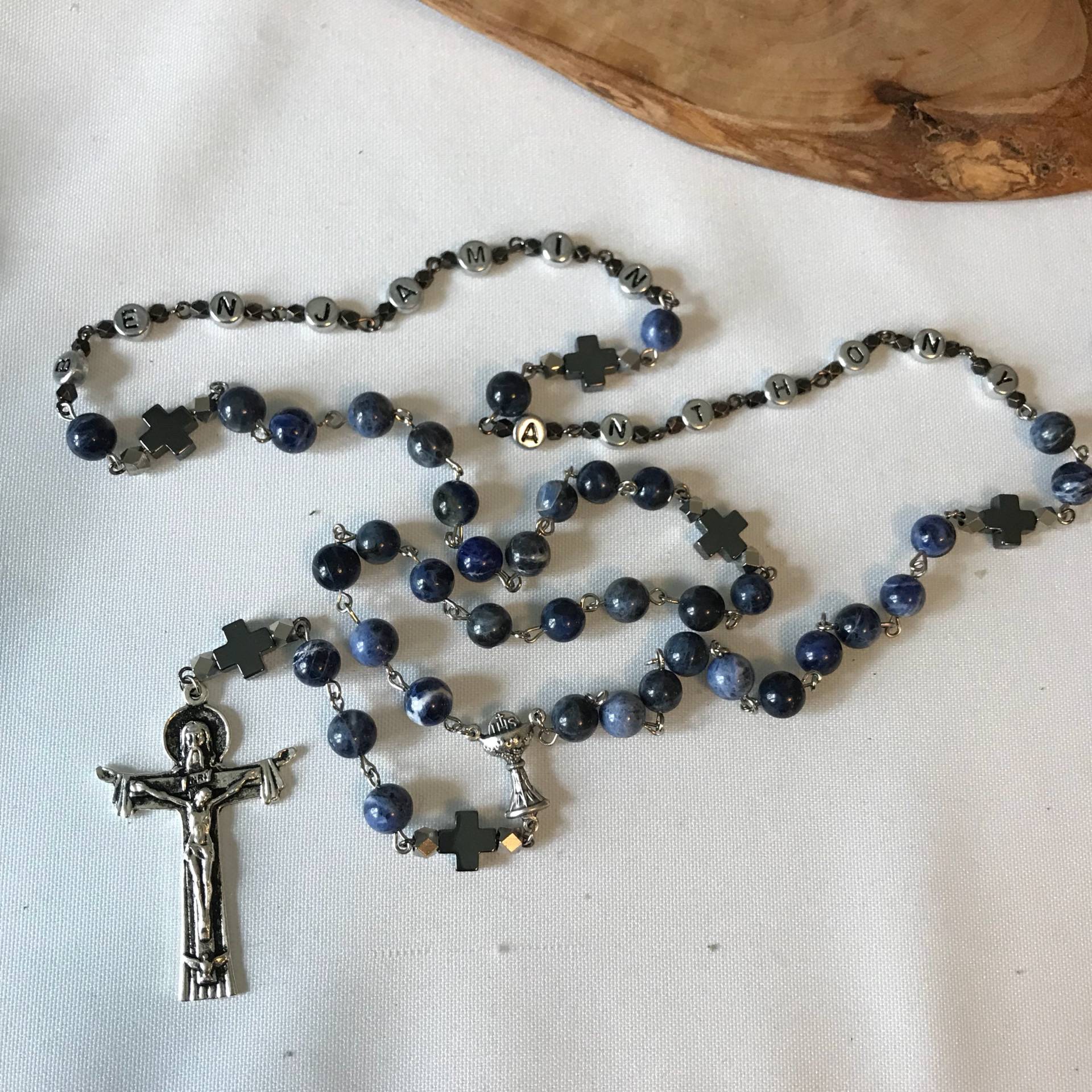 Geben Sie Liebe + Segen Halbedelstein Personalisierter Rosenkranz | Taufe Erstkommunion |Konfirmation Hochzeit Sakramente Katholisch Geben Sie Liebe + Segen Halbedelstein Personalisierter Rosenkranz | Taufe Erstkommunion |Konfirmation Hochzeit Sakramente Katholisch von GiveLoveandBlessings