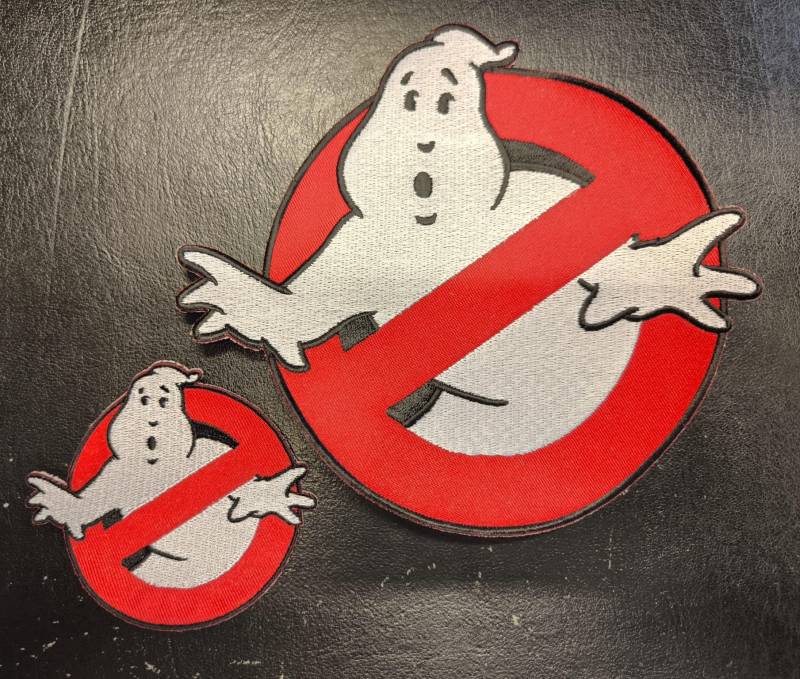 Gestickter Aufnäher Patch Zum Kultfilm "Ghostbusters" 8 X 7, 5 cm | Klein Und 16 14, 5 | Groß von GiveaWayShop