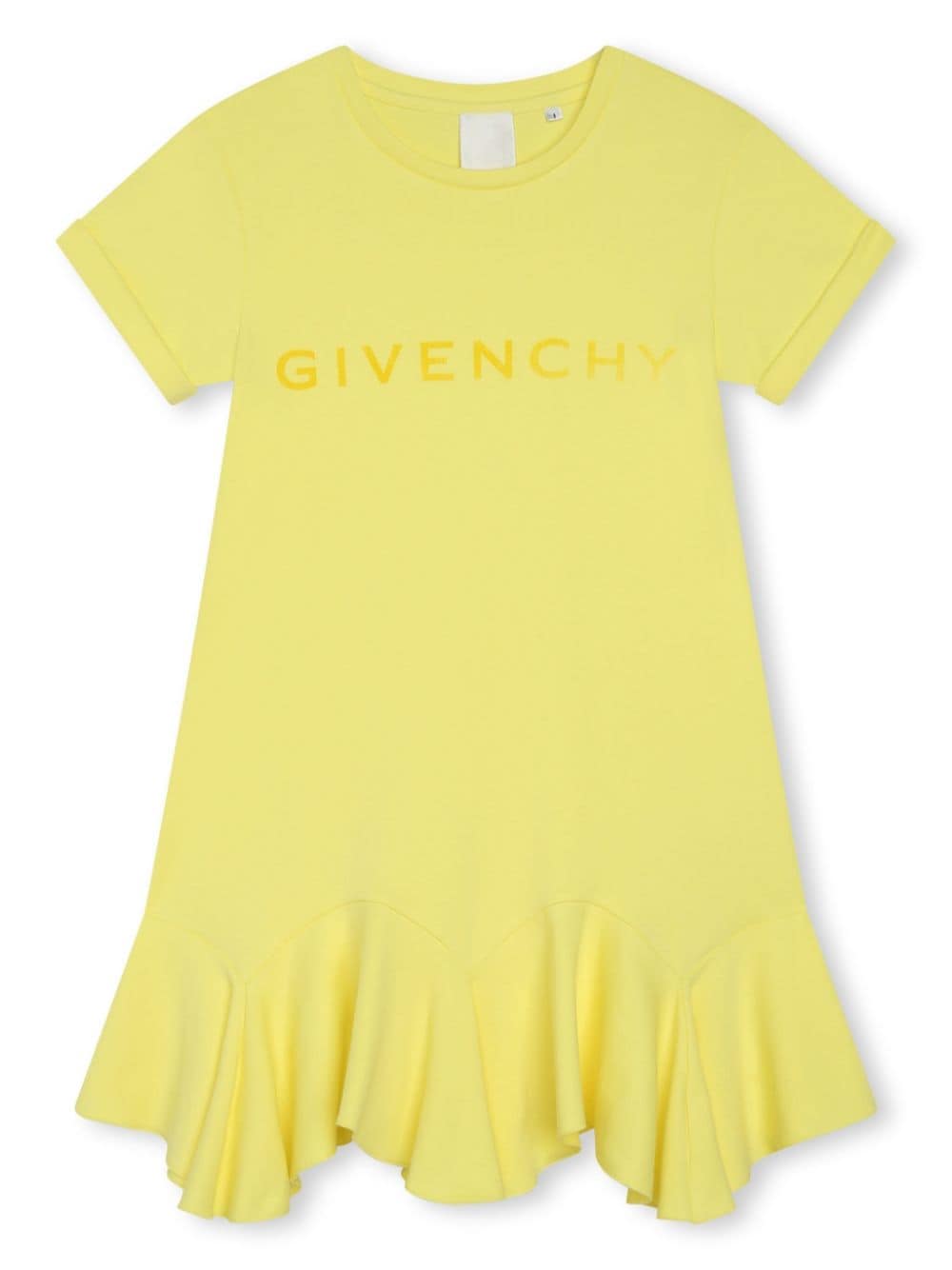 Givenchy Kids Ausgestelltes Kleid mit 4G-Print - Gelb von Givenchy Kids