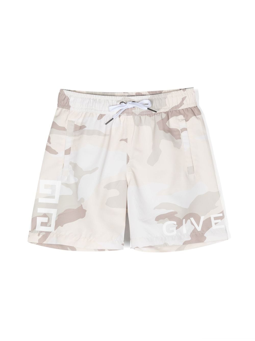 Givenchy Kids Badeshorts mit Camouflage-Print - Nude von Givenchy Kids