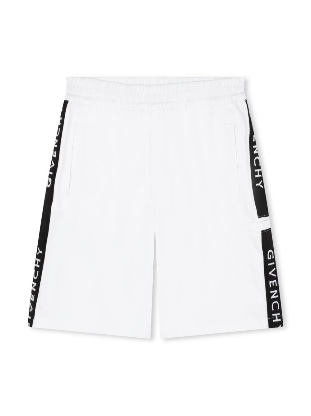 Givenchy Kids Bermudas mit Logo-Streifen - Weiß von Givenchy Kids