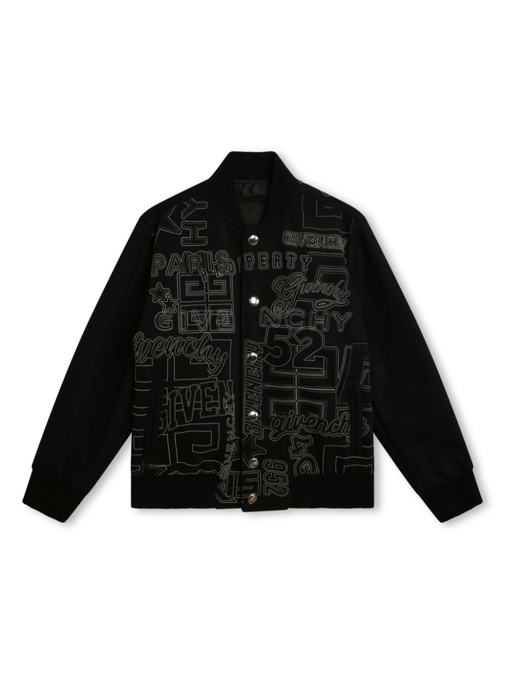 Givenchy Kids Bomberjacke mit Logo-Stickerei - Schwarz von Givenchy Kids