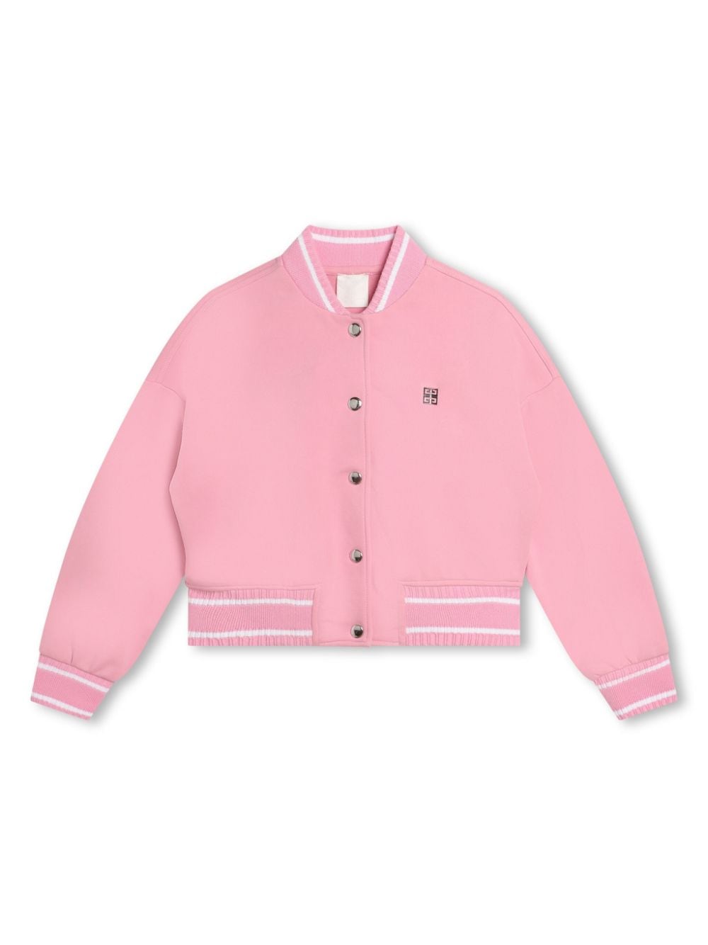 Givenchy Kids Fleece-Bomberjacke mit 4G-Schild - Rosa von Givenchy Kids