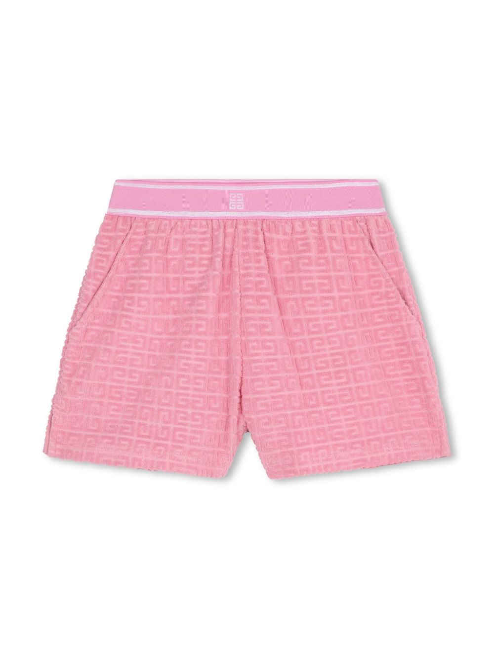 Givenchy Kids Frottee-Shorts mit 4G-Jacquard - Rosa von Givenchy Kids