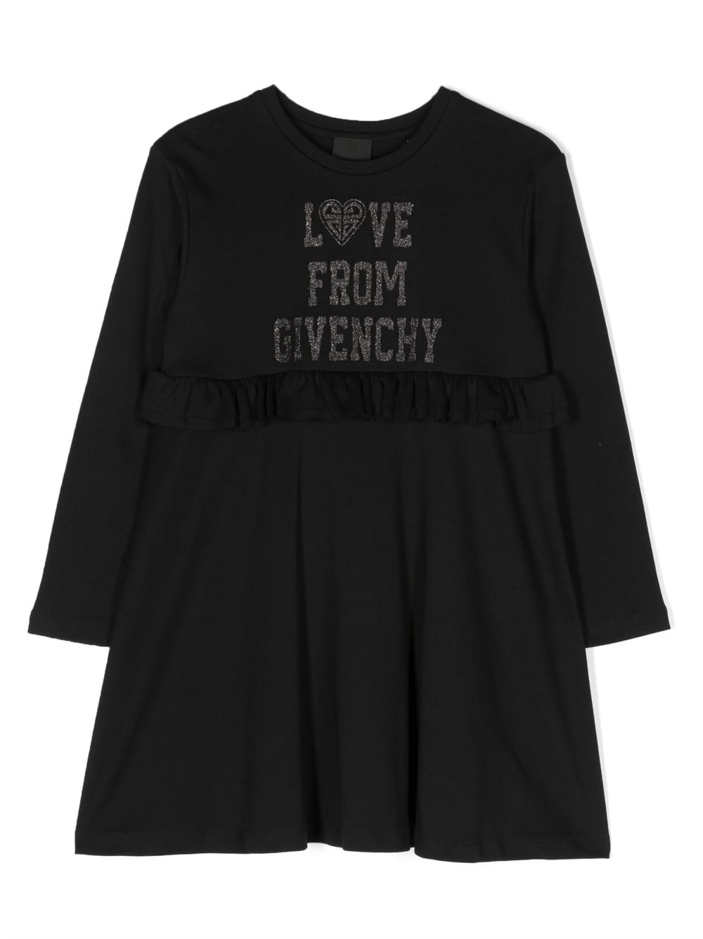 Givenchy Kids Jerseykleid mit Logo-Verzierung - Schwarz von Givenchy Kids