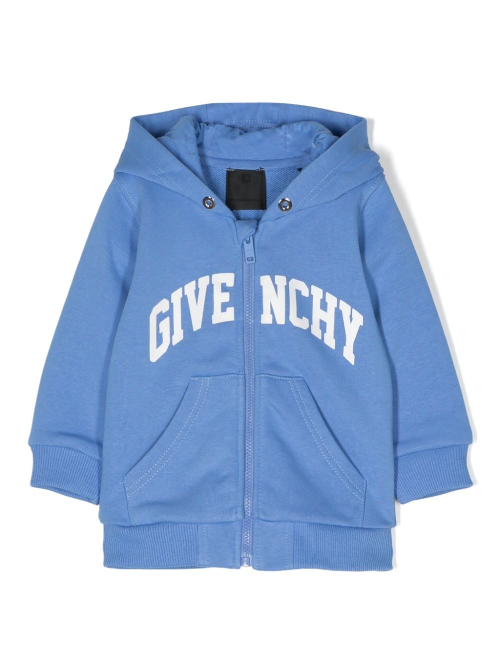 Givenchy Kids Kapuzenjacke aus Jersey - Blau von Givenchy Kids