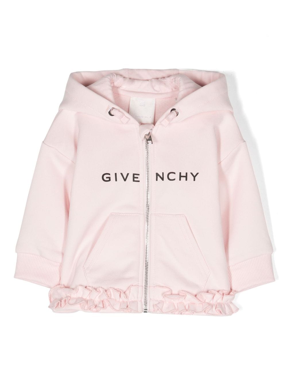 Givenchy Kids Kapuzenjacke mit Logo-Print - Rosa von Givenchy Kids