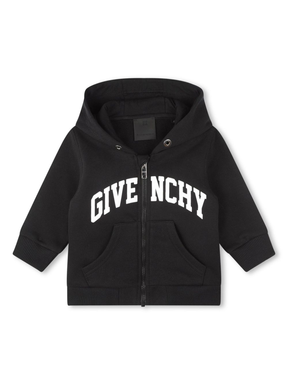 Givenchy Kids Kapuzenjacke mit Logo-Print - Schwarz von Givenchy Kids