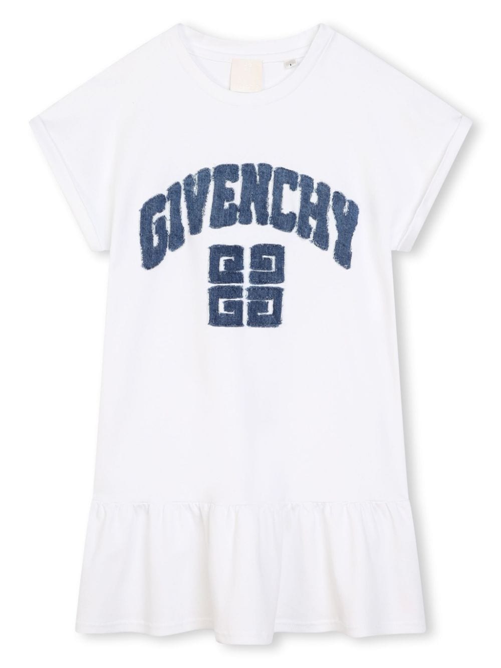 Givenchy Kids Kleid mit Logo-Applikation - Weiß von Givenchy Kids