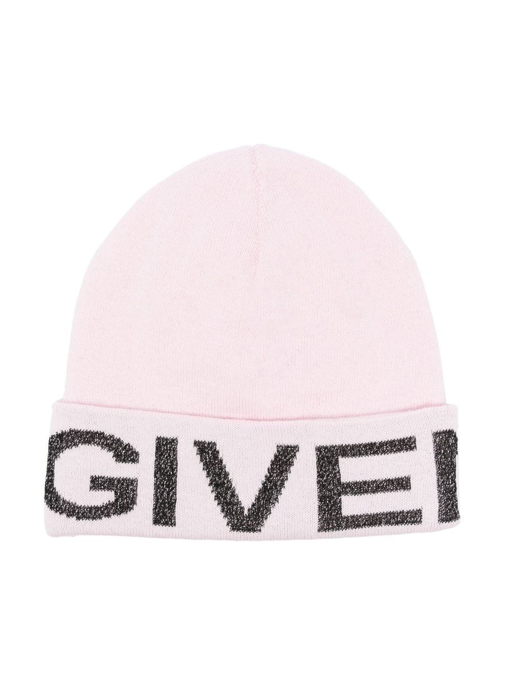 Givenchy Kids Mütze mit Jacquard-Logo - Rosa von Givenchy Kids