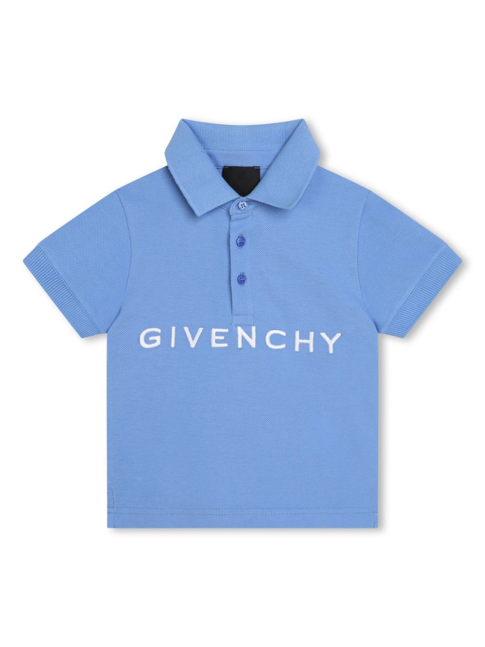 Givenchy Kids Poloshirt mit Logo-Stickerei - Blau von Givenchy Kids