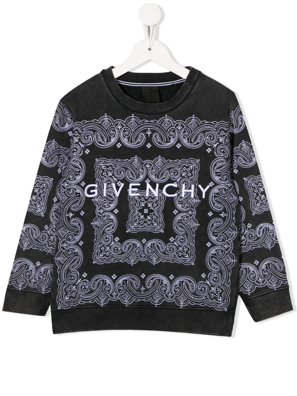 Givenchy Kids Pullover mit Bandana-Print - Schwarz von Givenchy Kids