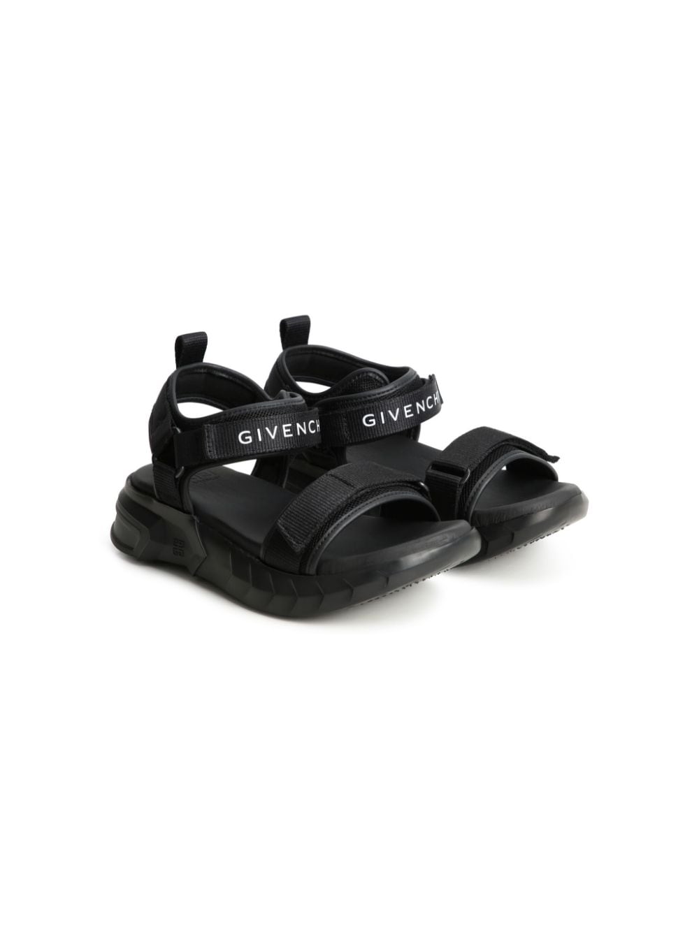 Givenchy Kids Sandalen mit Klettverschluss - Schwarz von Givenchy Kids