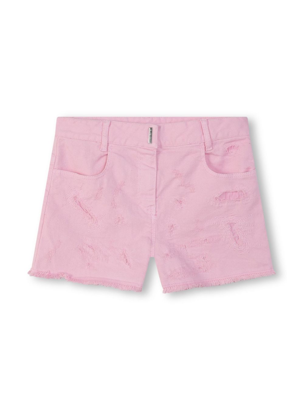 Givenchy Kids Shorts im Distressed-Look mit 4G-Schild - Rosa von Givenchy Kids