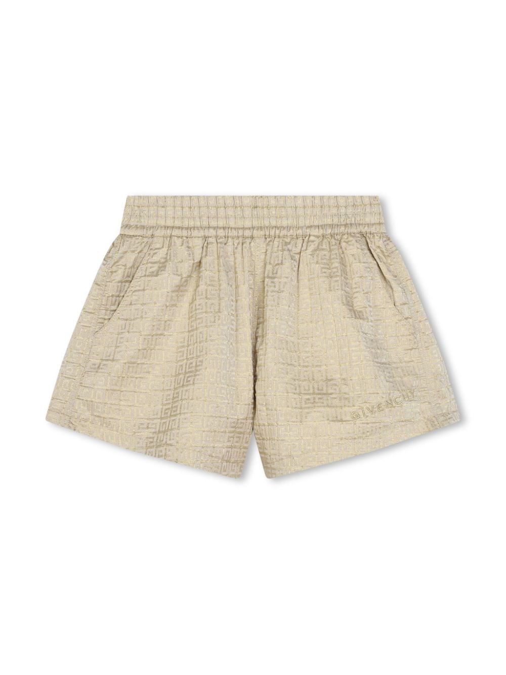 Givenchy Kids Shorts mit 4G im Metallic-Look - Gold von Givenchy Kids