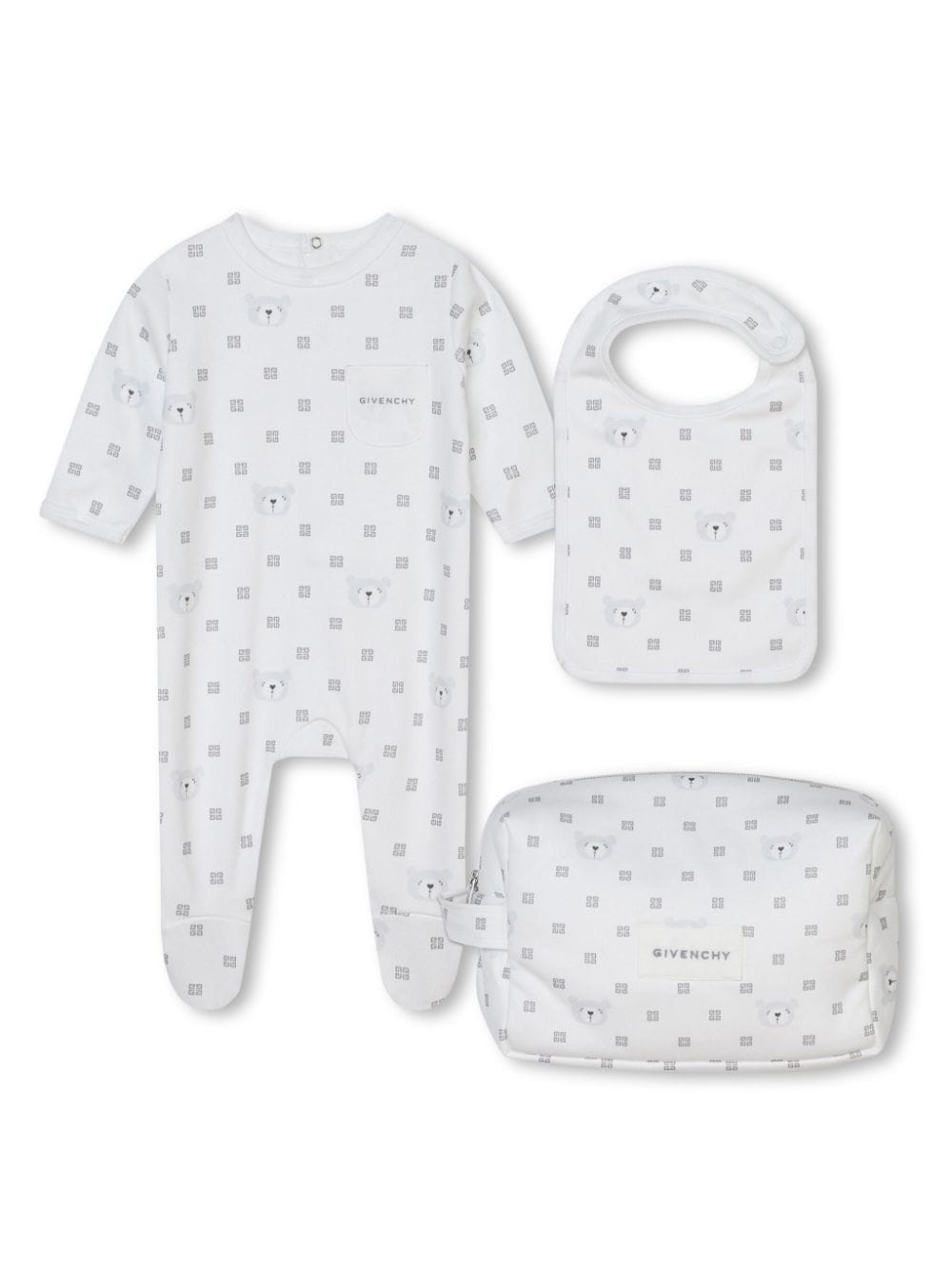 Givenchy Kids Strampler mit Polka Dots, 3er-Set - Weiß von Givenchy Kids