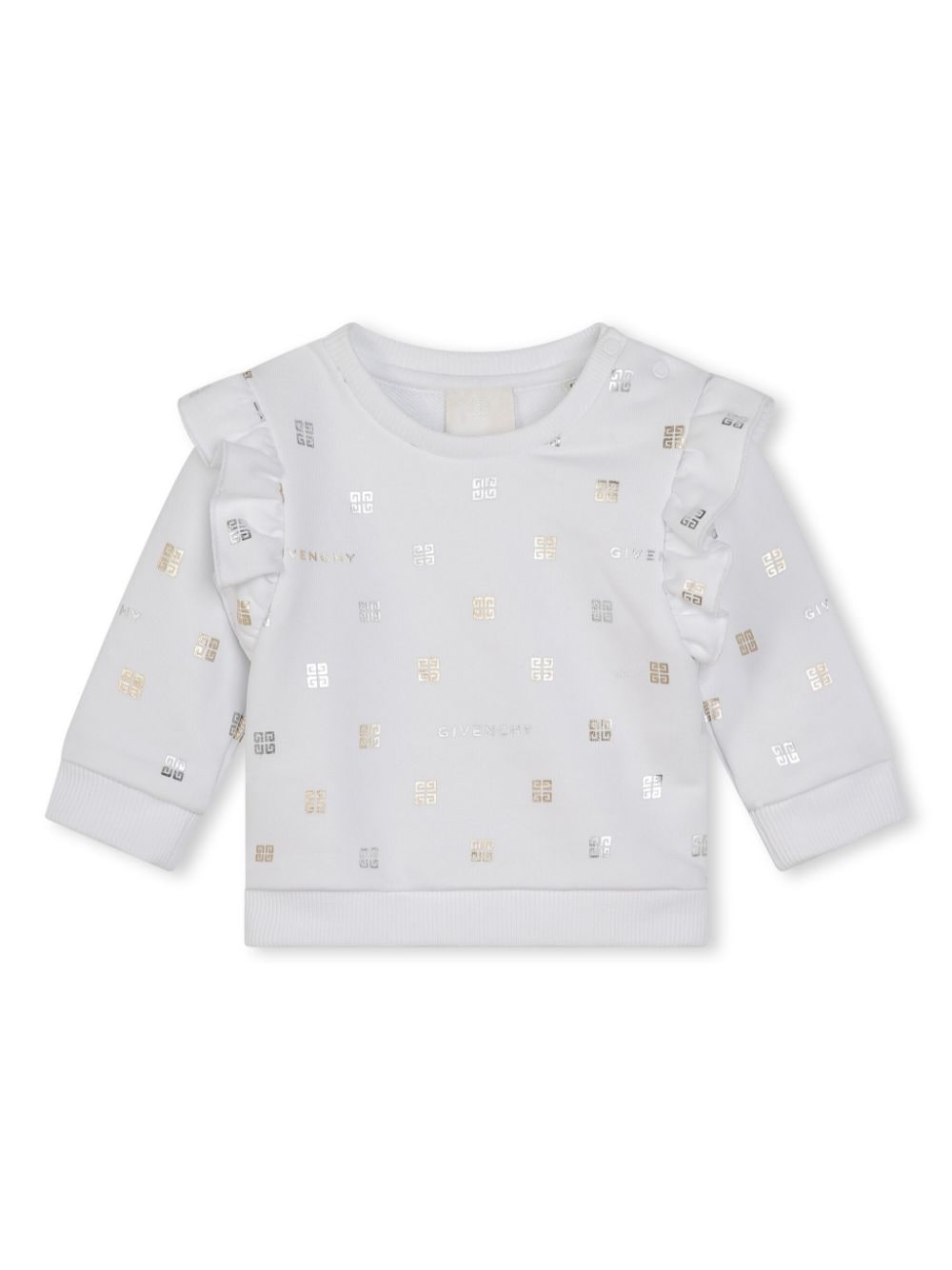 Givenchy Kids Sweatshirt mit 4G-Print - Silber von Givenchy Kids