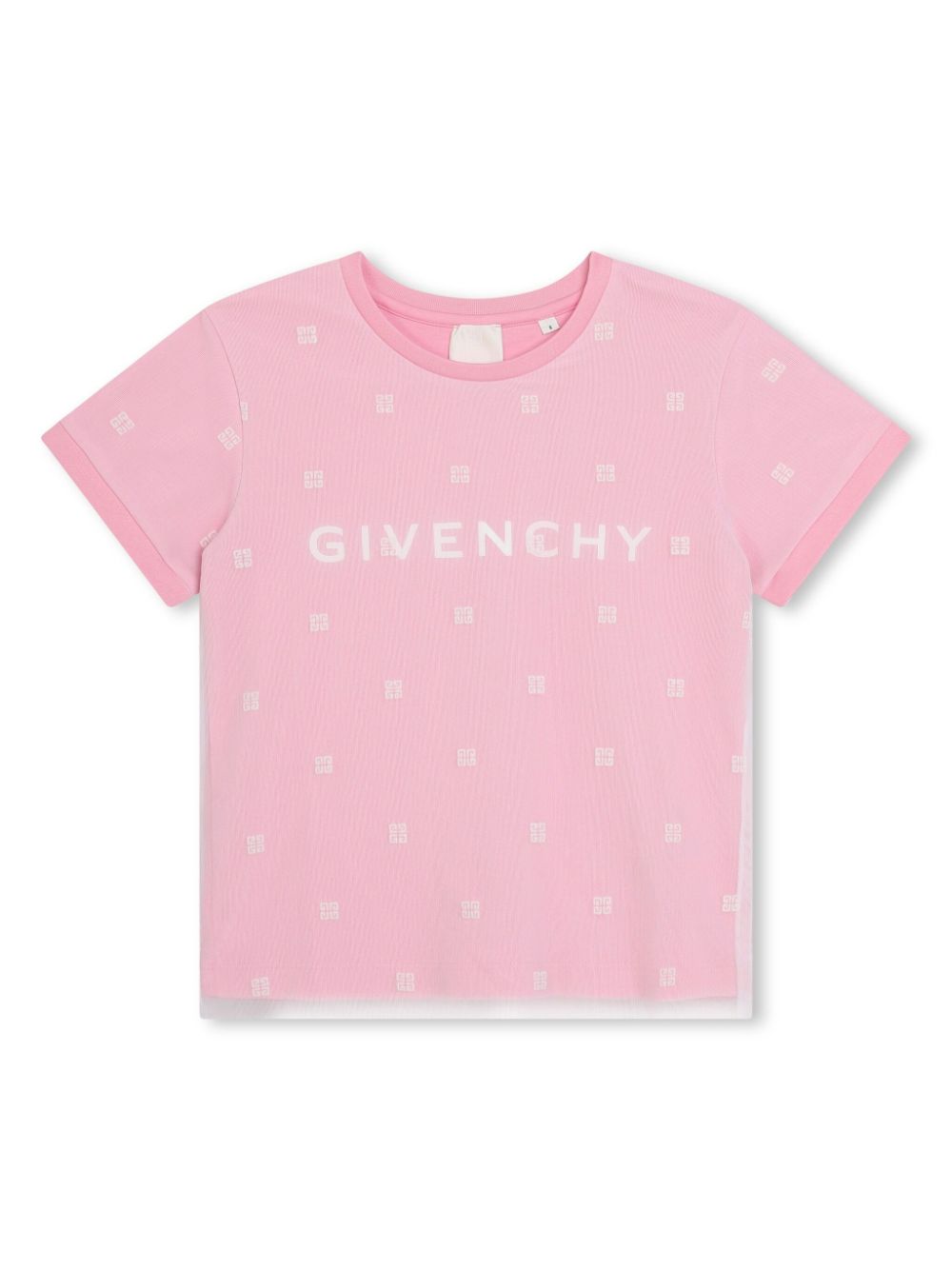 Givenchy Kids T-Shirt im Layering-Look mit 4G-Motiv - Rosa von Givenchy Kids