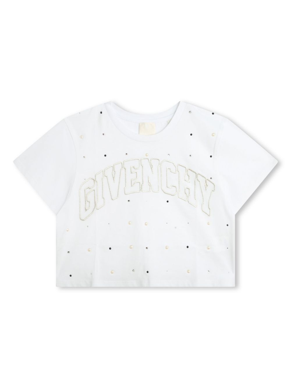 Givenchy Kids T-Shirt mit Logo-Stickerei - Weiß von Givenchy Kids