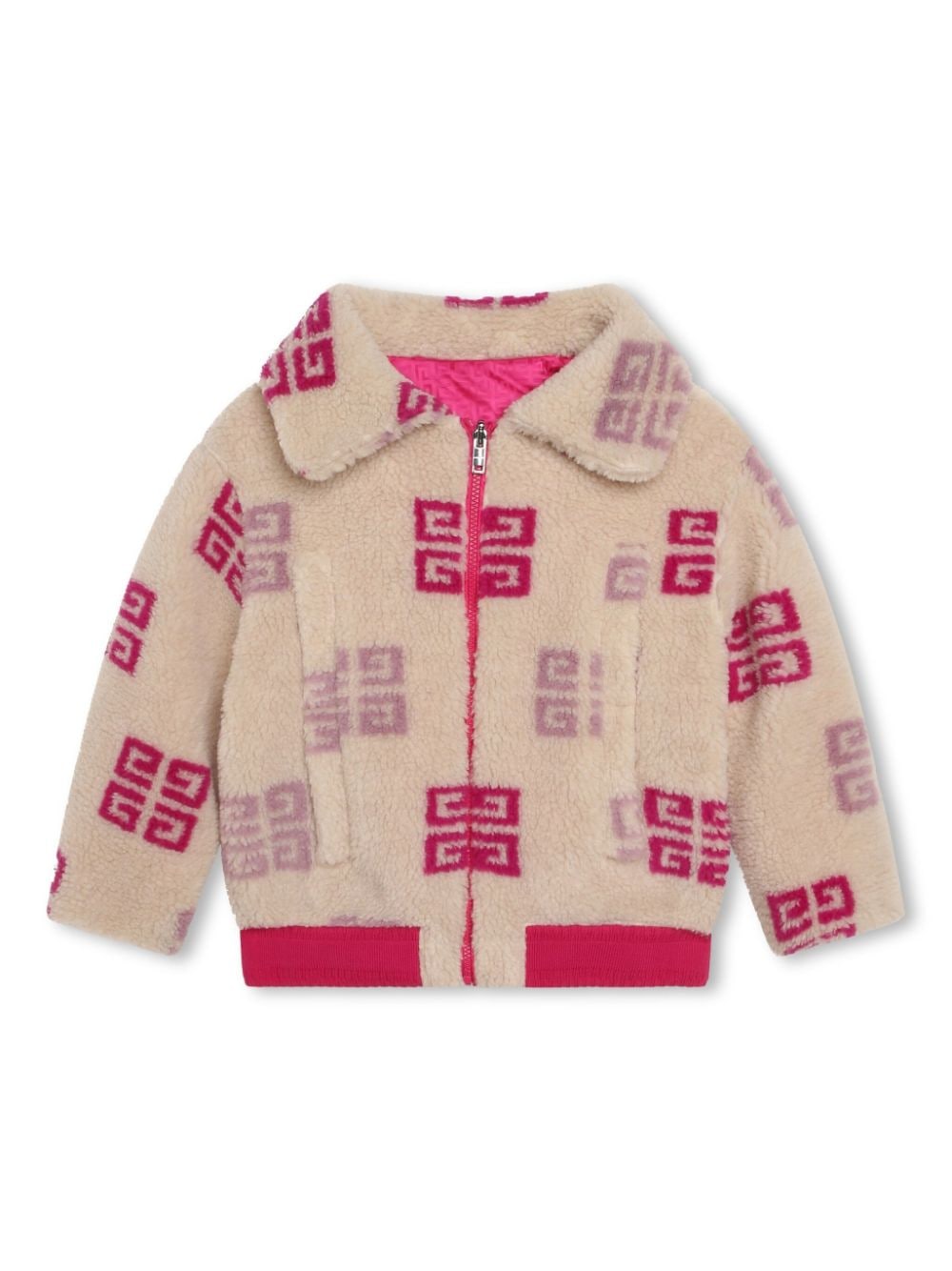 Givenchy Kids Wendbare Jacke mit 4G - Rosa von Givenchy Kids