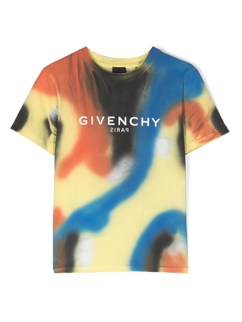 Givenchy Kids T-Shirt mit Graffiti-Print - Gelb von Givenchy Kids