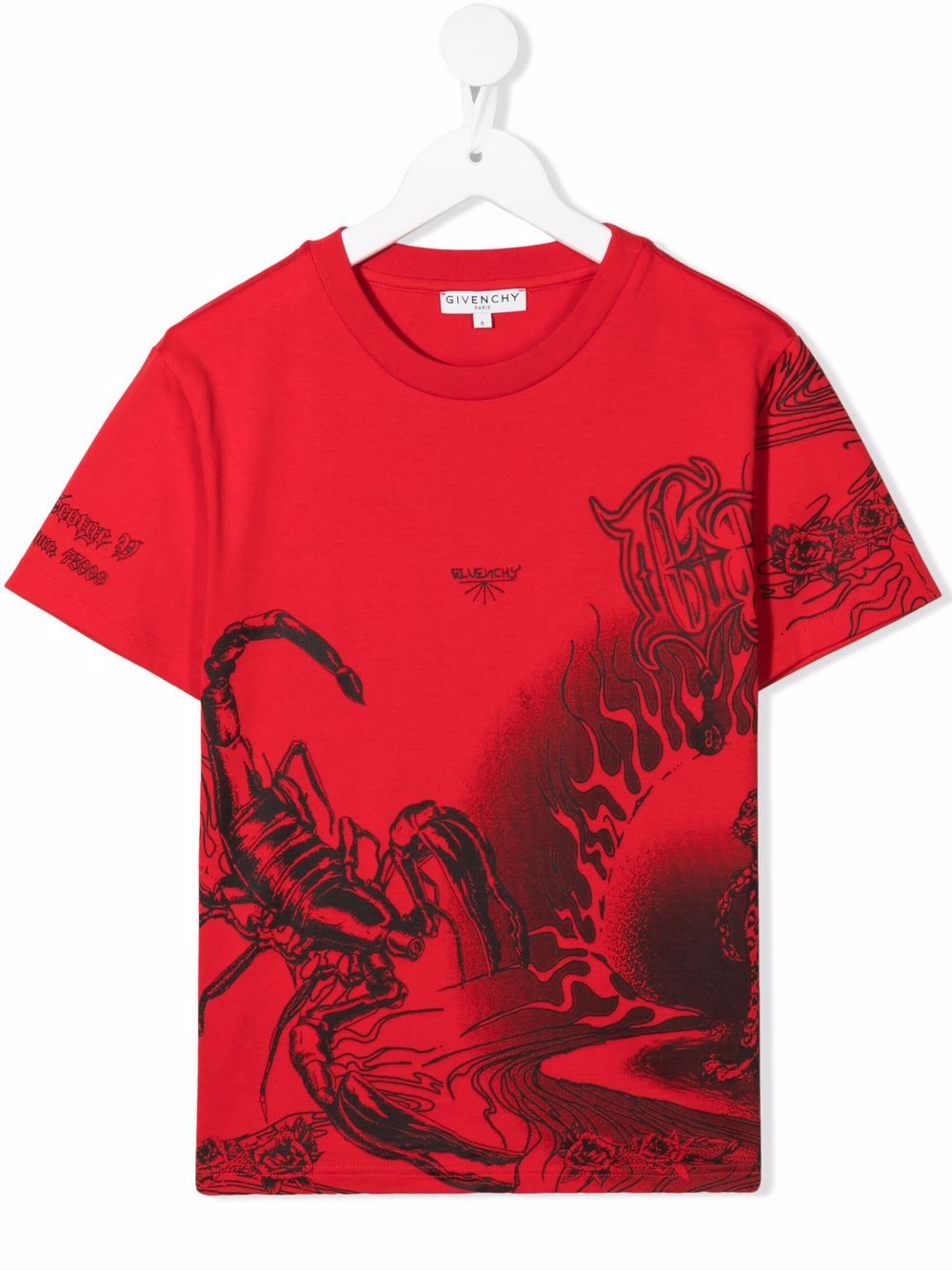 Givenchy Kids T-Shirt mit grafischem Print - Rot von Givenchy Kids