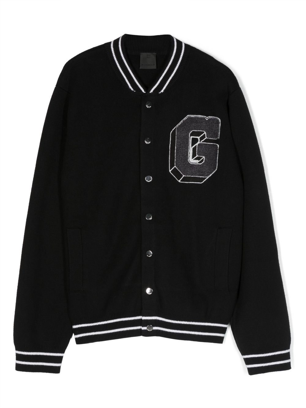 Givenchy Kids Bomberjacke mit Logo-Applikation - Schwarz von Givenchy Kids