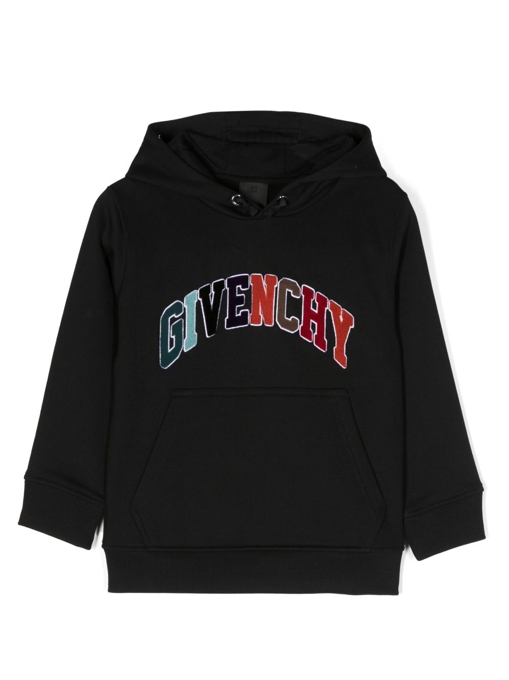 Givenchy Kids Hoodie mit Logo-Applikation - Schwarz von Givenchy Kids