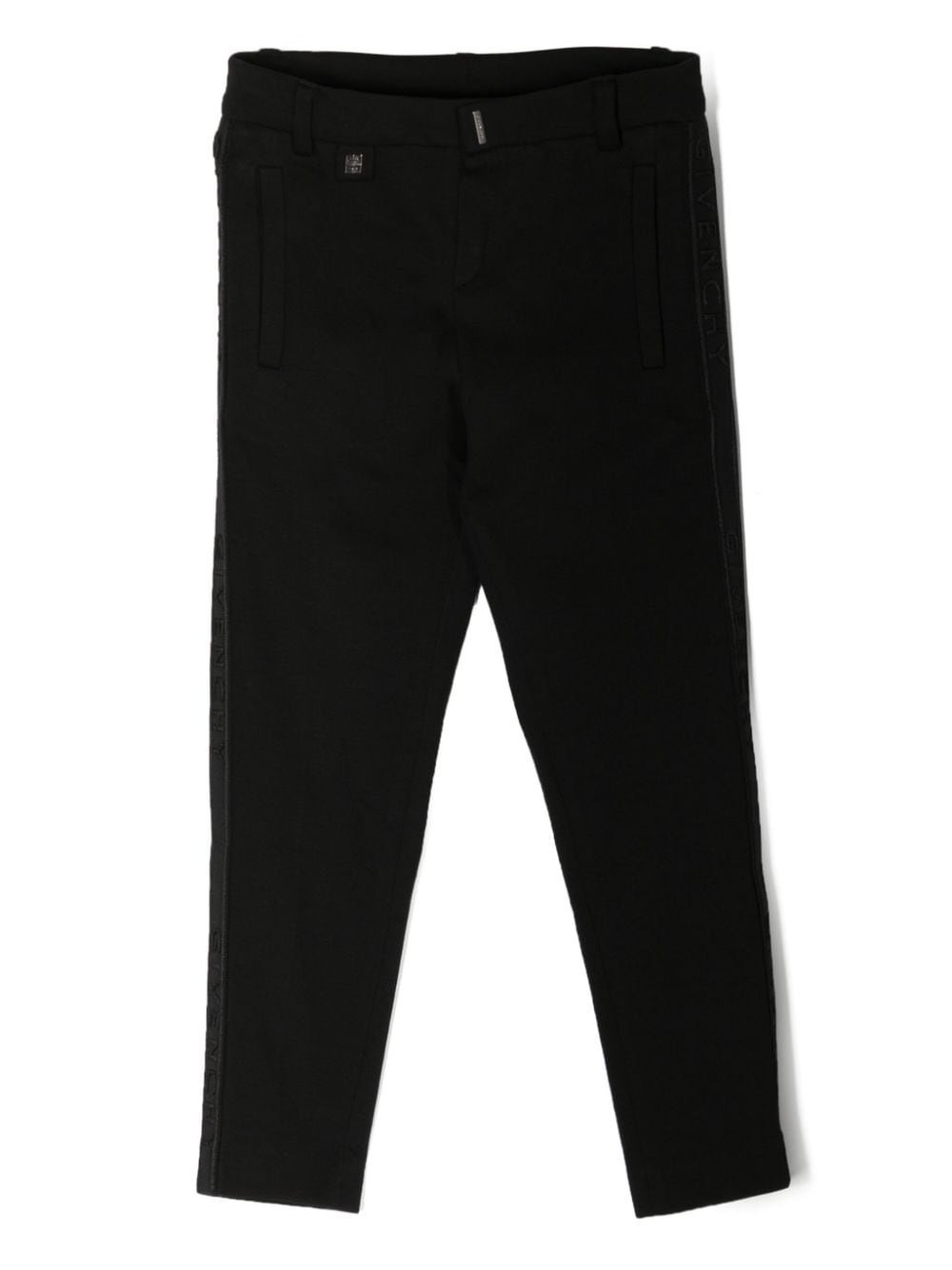 Givenchy Kids Elegante Hose mit Logo-Streifen - Schwarz von Givenchy Kids